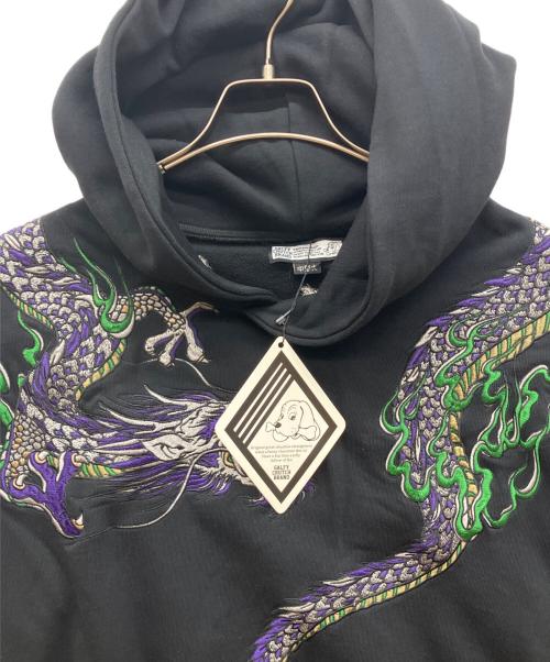 GALFY（ガルフィー）GALFY (ガルフィー) ちょいYABA 切り替えパーカー ブラック サイズ:Lの古着・服飾アイテム