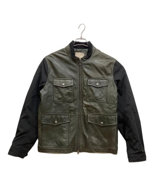 BANANA REPUBLIC（バナナリパブリック）BANANA REPUBLIC (バナナリパブリック) レザージャケット ブラック サイズ:XLの古着・服飾アイテム