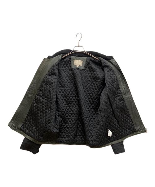 BANANA REPUBLIC（バナナリパブリック）BANANA REPUBLIC (バナナリパブリック) レザージャケット ブラック サイズ:XLの古着・服飾アイテム