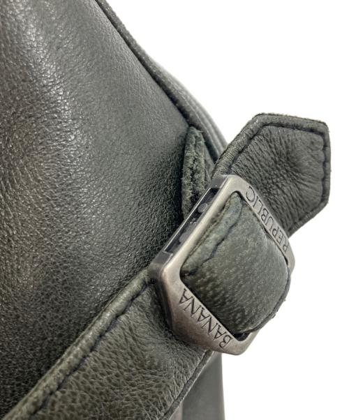 BANANA REPUBLIC（バナナリパブリック）BANANA REPUBLIC (バナナリパブリック) レザージャケット ブラック サイズ:XLの古着・服飾アイテム