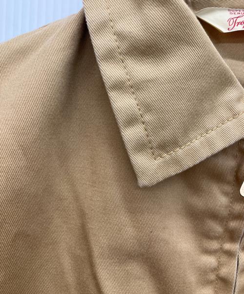 Trophy Clothing（トロフィークロージング）Trophy Clothing (トロフィークロージング) ハリントンジャケット　ジップアップジャケット　ブルゾン ベージュ サイズ:38の古着・服飾アイテム