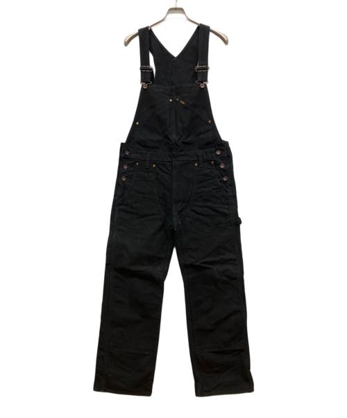 IRON HEART（アイアンハート）IRON HEART (アイアンハート) 806ヘビーダック ダブルニーオーバーオール ブラック サイズ:86cm (W34)の古着・服飾アイテム