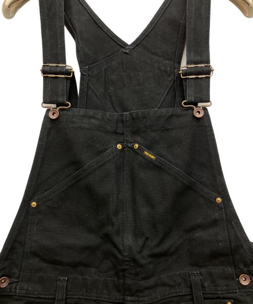 IRON HEART（アイアンハート）IRON HEART (アイアンハート) 806ヘビーダック ダブルニーオーバーオール ブラック サイズ:86cm (W34)の古着・服飾アイテム