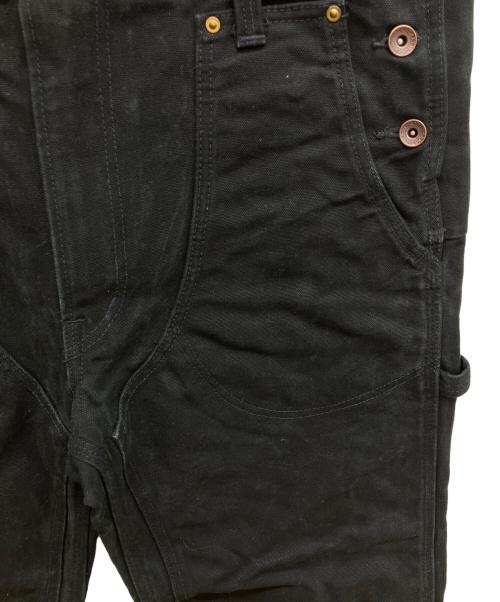 IRON HEART（アイアンハート）IRON HEART (アイアンハート) 806ヘビーダック ダブルニーオーバーオール ブラック サイズ:86cm (W34)の古着・服飾アイテム