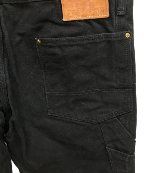 IRON HEART（アイアンハート）IRON HEART (アイアンハート) 806ヘビーダック ダブルニーオーバーオール ブラック サイズ:86cm (W34)の古着・服飾アイテム