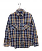 big macビッグマック）の古着「 70's～　ヴィンテージチェックネルシャツ」｜ブルー