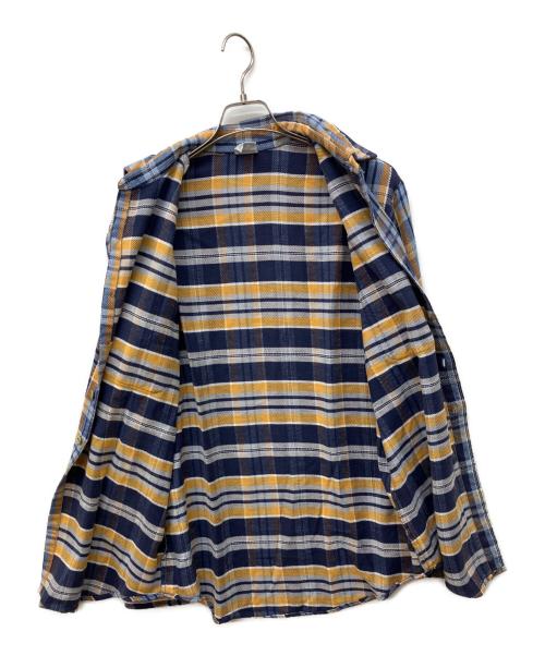 big mac（ビッグマック）BIG MAC (ビッグマック)  70's～　ヴィンテージチェックネルシャツ ブルー サイズ:Ｌの古着・服飾アイテム