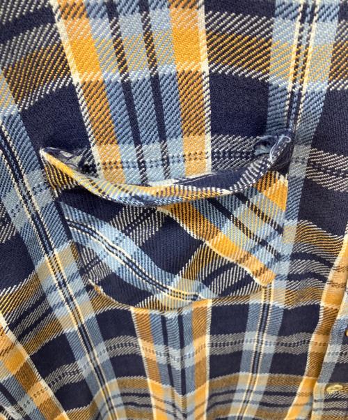 big mac（ビッグマック）BIG MAC (ビッグマック)  70's～　ヴィンテージチェックネルシャツ ブルー サイズ:Ｌの古着・服飾アイテム