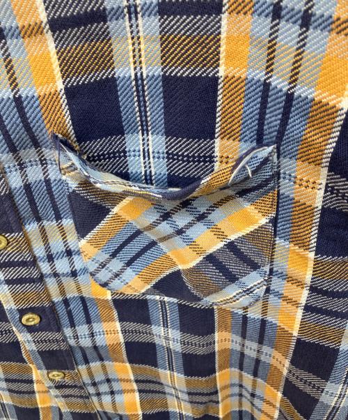 big mac（ビッグマック）BIG MAC (ビッグマック)  70's～　ヴィンテージチェックネルシャツ ブルー サイズ:Ｌの古着・服飾アイテム