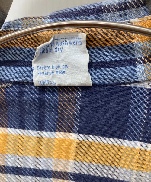 big mac（ビッグマック）BIG MAC (ビッグマック)  70's～　ヴィンテージチェックネルシャツ ブルー サイズ:Ｌの古着・服飾アイテム