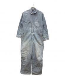 MONTGOMERY WARD（モンゴメリーワード）の古着「ヘリンボーンデニム長袖つなぎ」｜インディゴ