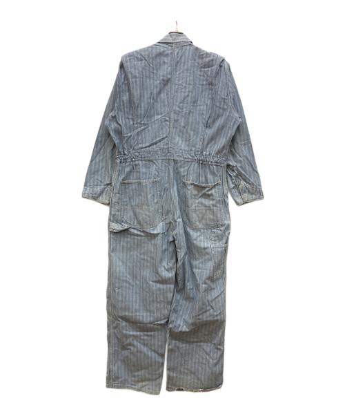 MONTGOMERY WARD（モンゴメリーワード）MONTGOMERY WARD (モンゴメリーワード) ヘリンボーンデニム長袖つなぎ インディゴ サイズ:不明の古着・服飾アイテム