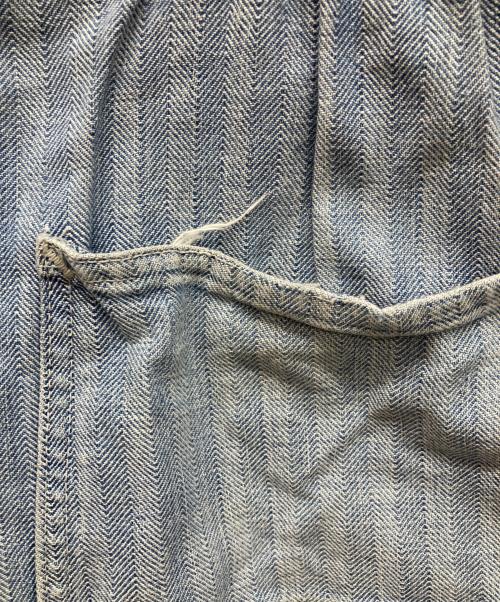 MONTGOMERY WARD（モンゴメリーワード）MONTGOMERY WARD (モンゴメリーワード) ヘリンボーンデニム長袖つなぎ インディゴ サイズ:不明の古着・服飾アイテム