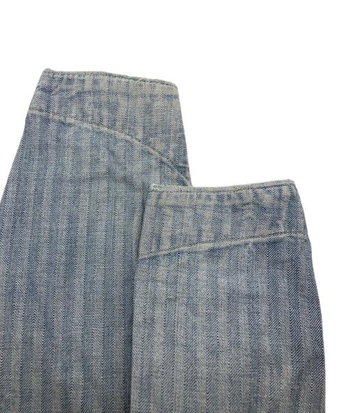 MONTGOMERY WARD（モンゴメリーワード）MONTGOMERY WARD (モンゴメリーワード) ヘリンボーンデニム長袖つなぎ インディゴ サイズ:不明の古着・服飾アイテム