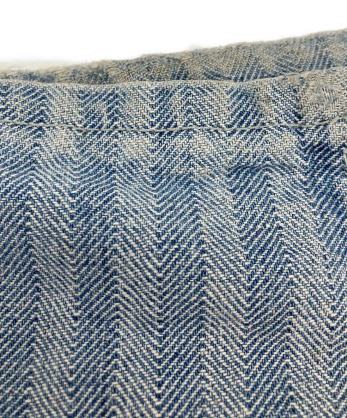 MONTGOMERY WARD（モンゴメリーワード）MONTGOMERY WARD (モンゴメリーワード) ヘリンボーンデニム長袖つなぎ インディゴ サイズ:不明の古着・服飾アイテム