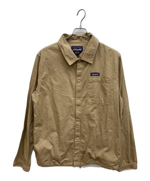 Patagonia（パタゴニア）Patagonia (パタゴニア) Lightweight All-Wear Hemp Coaches Jkt　ライトウェイト・オールウェア・ヘンプ・コーチズ・ジャケット　コーチジャケット　 ベージュ サイズ:Mの古着・服飾アイテム