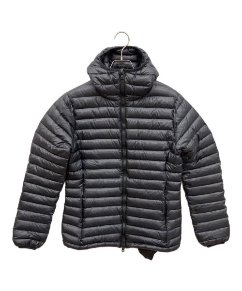 Pyrenex（ピレネックス）Pyrenex (ピレネックス) ダウンジャケット　フード付きライトダウン  ブラック サイズ:40の古着・服飾アイテム