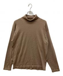 AURALEE（オーラリー）の古着「SUPER FINE WOOL KNIT TURTLE NECK スーパーファインウールタートルネックニット」｜ブラウン