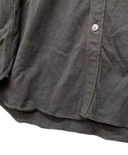 STEVEN ALAN（スティーブンアラン）STEVEN ALAN (スティーブンアラン) ピンストライプ ネル レギュラーカラー シャツ ‐LOOSE ブラック サイズ:Ｓの古着・服飾アイテム