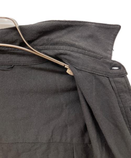 STEVEN ALAN（スティーブンアラン）STEVEN ALAN (スティーブンアラン) ピンストライプ ネル レギュラーカラー シャツ ‐LOOSE ブラック サイズ:Ｓの古着・服飾アイテム