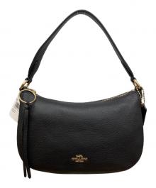 COACH（コーチ）の古着「サットン クロスボディポリッシュドペブルレザー ショルダーバッグ」｜ブラック