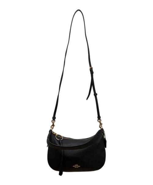 COACH（コーチ）COACH (コーチ) サットン クロスボディポリッシュドペブルレザー ショルダーバッグ ブラックの古着・服飾アイテム
