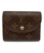 LOUIS VUITTONルイ ヴィトン）の古着「ポルトフォイユ・エレーヌ モノグラムキャンバス 3つ折り財布」｜ブラウン