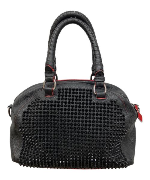 Christian Louboutin（クリスチャン・ルブタン）Christian Louboutin (クリスチャン・ルブタン) パネトーネ スモール スパイクスタッズハンドバッグ ブラックの古着・服飾アイテム
