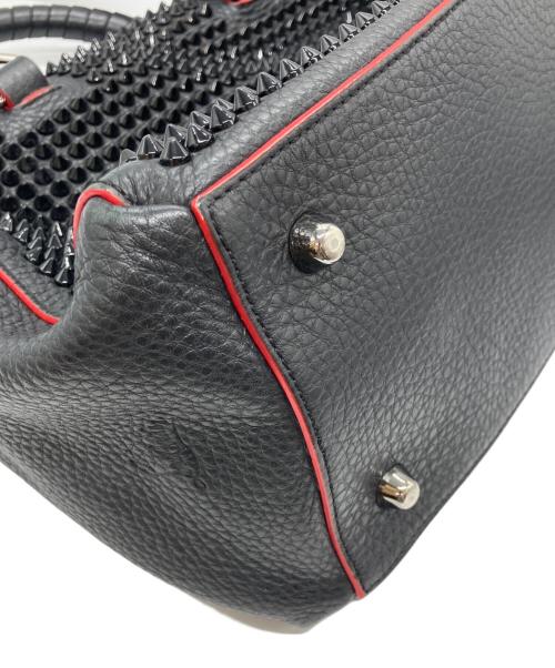 Christian Louboutin（クリスチャン・ルブタン）Christian Louboutin (クリスチャン・ルブタン) パネトーネ スモール スパイクスタッズハンドバッグ ブラックの古着・服飾アイテム