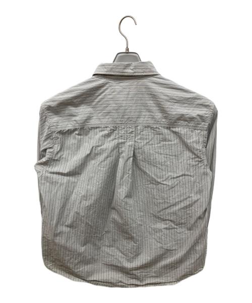 MHL（エムエイチエル）MHL (エムエイチエル) PYJAMA STRIPE COTTON　ストライプシャツ グレー サイズ:Ｓの古着・服飾アイテム