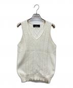 tricot COMME des GARCONSトリココムデギャルソン）の古着「ニットベスト」｜ホワイト