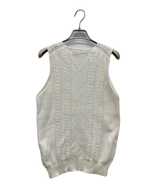 tricot COMME des GARCONS（トリココムデギャルソン）tricot COMME des GARCONS (トリココムデギャルソン) ニットベスト ホワイト サイズ:Freeの古着・服飾アイテム