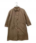 nest Robeネストローブ）の古着「スーピマコットンアトリエコート　ステンカラーコート」｜ブラウン