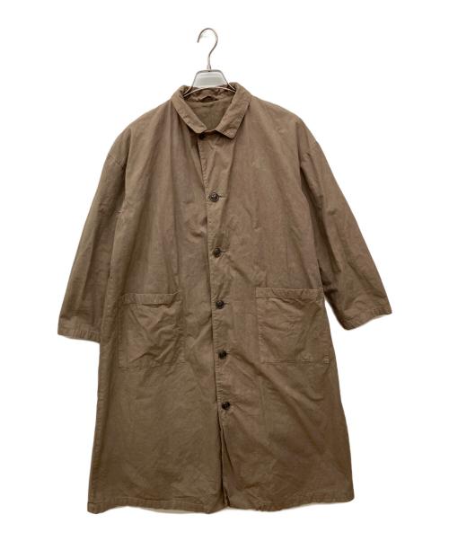 nest Robe（ネストローブ）nest Robe (ネストローブ) スーピマコットンアトリエコート　ステンカラーコート ブラウン サイズ:FREEの古着・服飾アイテム