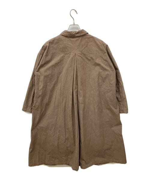 nest Robe（ネストローブ）nest Robe (ネストローブ) スーピマコットンアトリエコート　ステンカラーコート ブラウン サイズ:FREEの古着・服飾アイテム