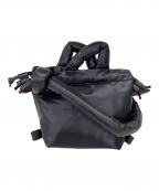olendオレンド）の古着「VEGAN LEATHER MICRO ONA」｜ブラック
