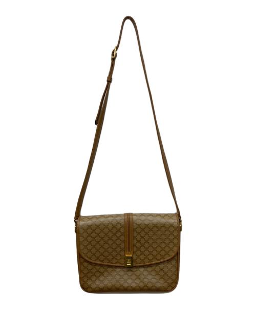 CELINE（セリーヌ）CELINE (セリーヌ) OLD／オールド マカダム柄ショルダーバッグ ブラウンの古着・服飾アイテム