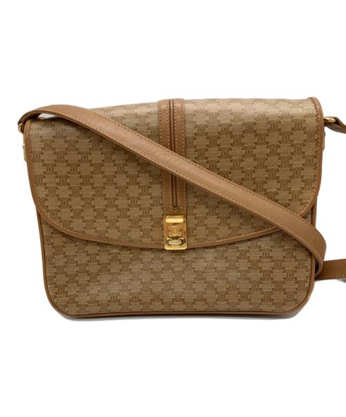 CELINE（セリーヌ）CELINE (セリーヌ) OLD／オールド マカダム柄ショルダーバッグ ブラウンの古着・服飾アイテム