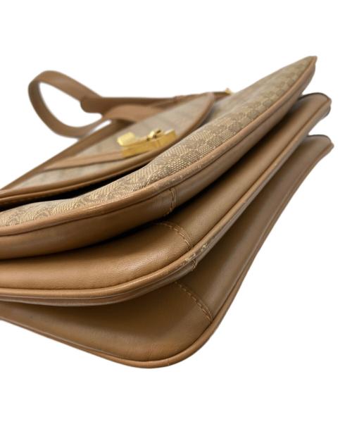 CELINE（セリーヌ）CELINE (セリーヌ) OLD／オールド マカダム柄ショルダーバッグ ブラウンの古着・服飾アイテム