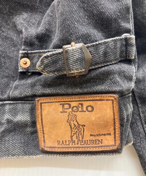 POLO RALPH LAUREN（ポロ・ラルフローレン）POLO RALPH LAUREN (ポロ・ラルフローレン) ブランケット裏地デニムジャケット ブラック サイズ:Mの古着・服飾アイテム