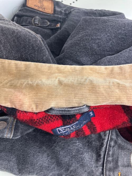POLO RALPH LAUREN（ポロ・ラルフローレン）POLO RALPH LAUREN (ポロ・ラルフローレン) ブランケット裏地デニムジャケット ブラック サイズ:Mの古着・服飾アイテム
