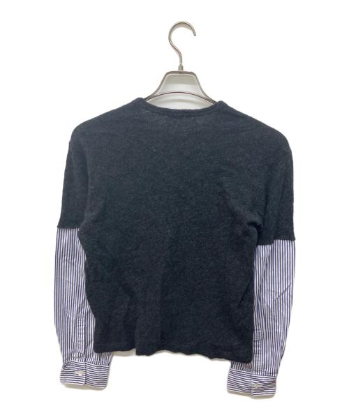 COMME des GARCONS HOMME（コムデギャルソン オム）COMME des GARCONS HOMME (コムデギャルソン オム) 切替ニット ネイビー サイズ:Sの古着・服飾アイテム