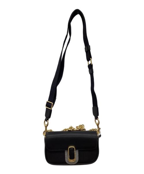 MARC JACOBS（マークジェイコブス）MARC JACOBS (マークジェイコブズ) THE LEATHER J MARC BAG ショルダーバッグ クロスボディバッグ ブラックの古着・服飾アイテム