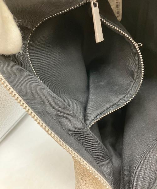 ZARA（ザラ）ZARA (ザラ) エクリュカラーダメージ加工ショルダーバッグ ホワイトの古着・服飾アイテム