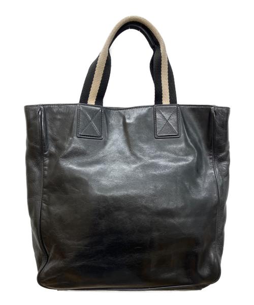 BALLY（バリー）BALLY (バリー) レザーハンドバッグ ブラックの古着・服飾アイテム
