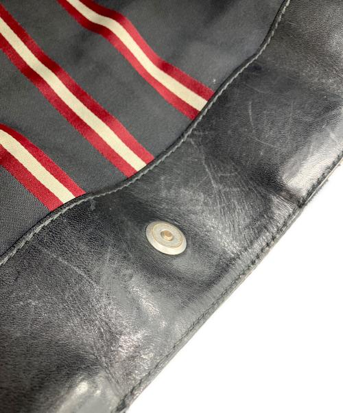 BALLY（バリー）BALLY (バリー) レザーハンドバッグ ブラックの古着・服飾アイテム