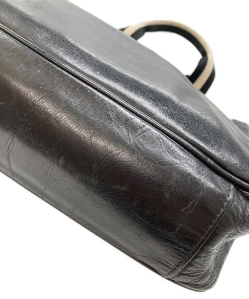 BALLY（バリー）BALLY (バリー) レザーハンドバッグ ブラックの古着・服飾アイテム