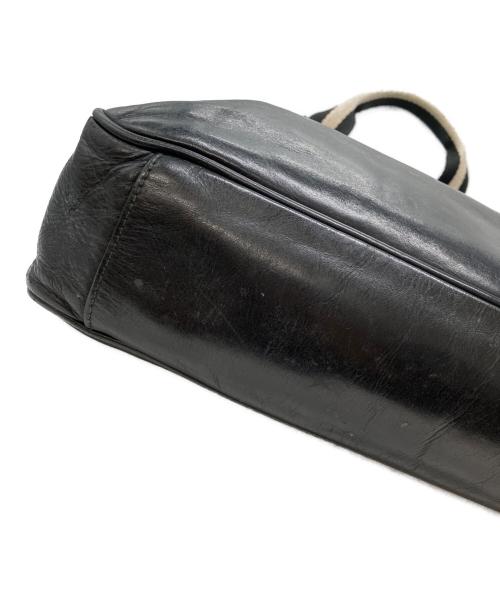 BALLY（バリー）BALLY (バリー) レザーハンドバッグ ブラックの古着・服飾アイテム