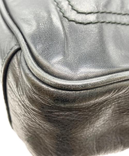 BALLY（バリー）BALLY (バリー) レザーハンドバッグ ブラックの古着・服飾アイテム
