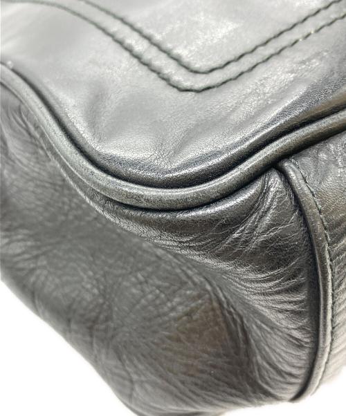 BALLY（バリー）BALLY (バリー) レザーハンドバッグ ブラックの古着・服飾アイテム